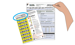 barcode sticker instructions